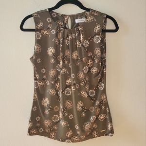 Forest Green Sleeveless Top - Calvin Klein